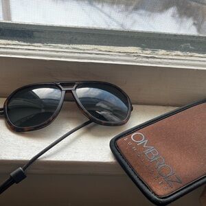 Ombraz Classics armless tortoise armless sunglasses